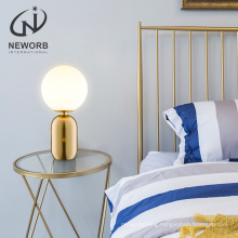 NEWORB China factory modern nordic design ball glass metal gold decoration reading study led desk lamp